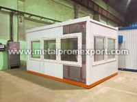 Attachment of formed steel polymer-coated sheet to the frame of all-welded container unit